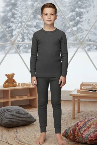 Thermoform Soft Çocuk Termal İçlik Set Takım Antrasit - 3