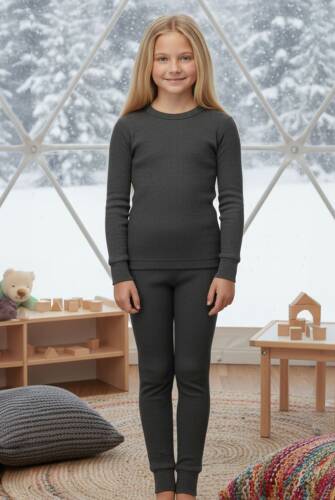 Thermoform Soft Çocuk Termal İçlik Set Takım Antrasit - 4