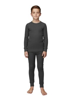 Thermoform Soft Çocuk Termal İçlik Set Takım Antrasit - 5