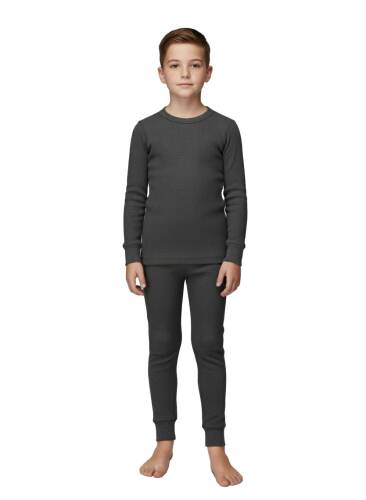 Thermoform Soft Çocuk Termal İçlik Set Takım Antrasit - 5