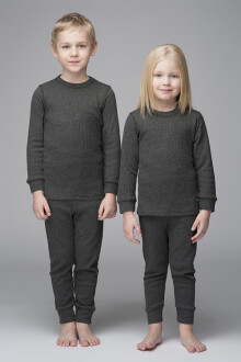 Thermoform Soft Kid's Thermal Underwear Set Anthracite