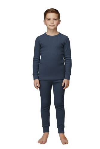 Thermoform Soft Çocuk Termal İçlik Set Takım Lacivert - 4