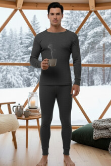 Thermoform Soft Termal İçlik Set Antrasit - 2