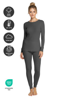 Thermoform Soft Termal İçlik Set Antrasit - 3