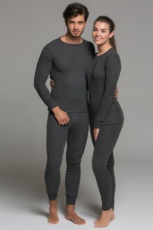Thermoform - Thermoform Soft Thermal Underwear Set Anthracite