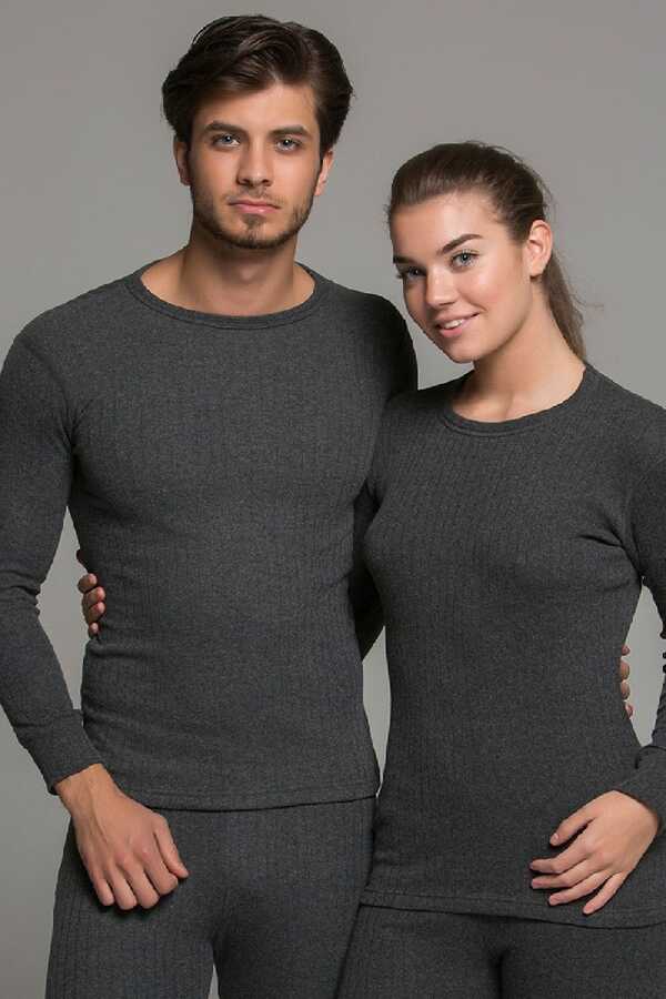  Thermoform Soft Unisex Uzun Kol Fanila Antrasit