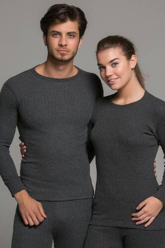 Thermoform Soft Unisex Uzun Kol Fanila Antrasit - 1