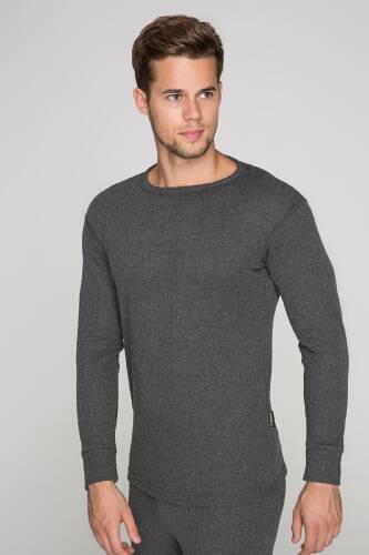 Thermoform Soft Unisex Uzun Kol Fanila Antrasit - 2