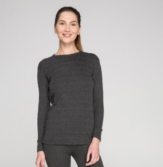 Thermoform Soft Unisex Uzun Kol Fanila Antrasit - 3