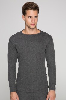 Thermoform Soft Unisex Uzun Kol Fanila Antrasit - 4