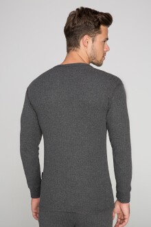 Thermoform Soft Unisex Uzun Kol Fanila Antrasit - 7