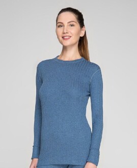 Thermoform Soft Unisex Uzun Kol Termal İçlik Fanila Lacivert - 5