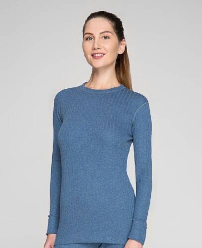 Thermoform Soft Unisex Uzun Kol Termal İçlik Fanila Lacivert - 5