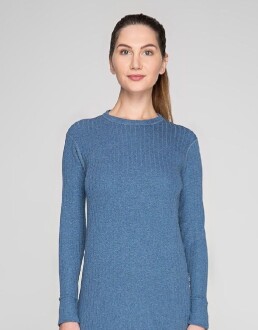 Thermoform Soft Unisex Uzun Kol Termal İçlik Fanila Lacivert - 3