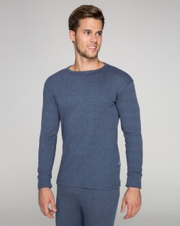 Thermoform Soft Unisex Uzun Kol Termal İçlik Fanila Lacivert - 4