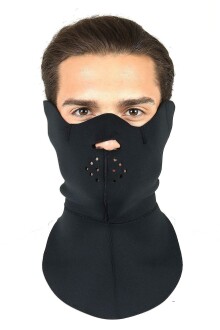 Thermoform Softshell Maske Siyah
