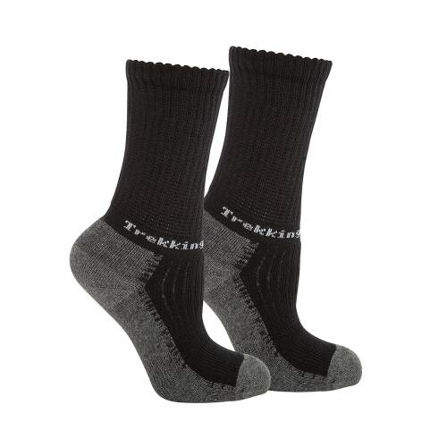 Thermoform Trekking Çocuk Çorap Siyah - 1