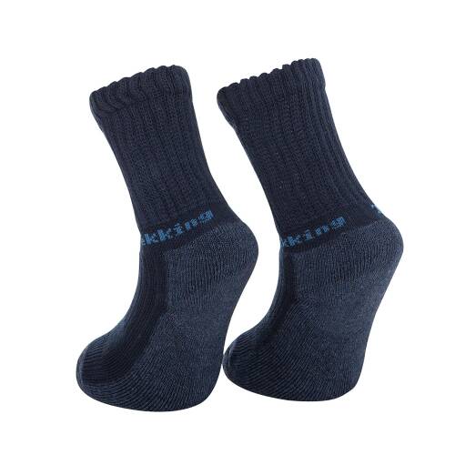Thermoform Trekking Extra Dolgulu, Darbe Emici Kışlık Çocuk Çorap Lacivert - 2