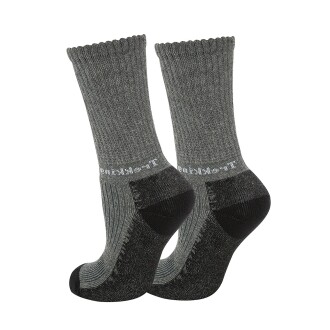 Thermoform Trekking Extra Dolgulu, Darbe Emici Kışlık Unisex Çocuk Çorap 3'lü Paket Antrasit - 3