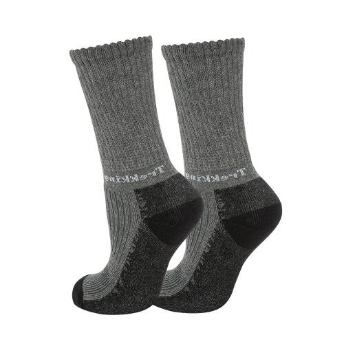 Thermoform Trekking Extra Dolgulu, Darbe Emici Kışlık Unisex Çocuk Çorap Antrasit - 2