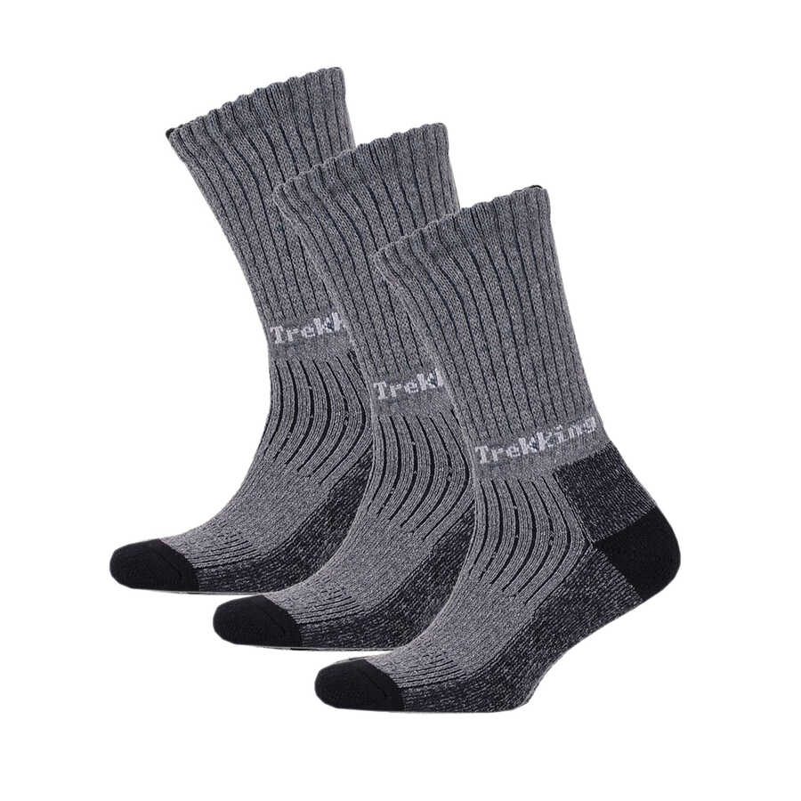  Thermoform Trekking Yürüyüş Kampçı Avcı Çorap Antrasit 3'lü Paket