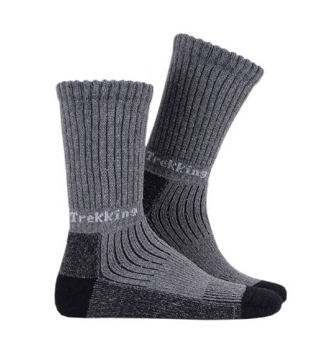 Thermoform Trekking Yürüyüş Kampçı Avcı Çorap Antrasit 3'lü Paket - 2