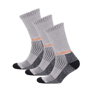 Thermoform Trekking Yürüyüş Kampçı Avcı Çorap Gri 3'lü Paket 