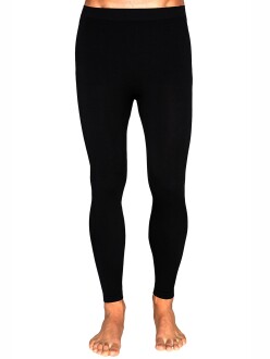 Thermoform Ultimate Merino Erkek Seamless Kışlık Termal Tayt İçlik Pantolon Siyah