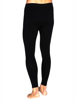 Thermoform Ultimate Merino Erkek Seamless Kışlık Termal Tayt İçlik Pantolon Siyah - 3
