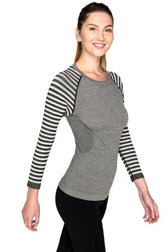 Thermoform Ultimate Merino Kadın Seamless Termal Uzun Kollu İçlik Seti Antrasit - 2