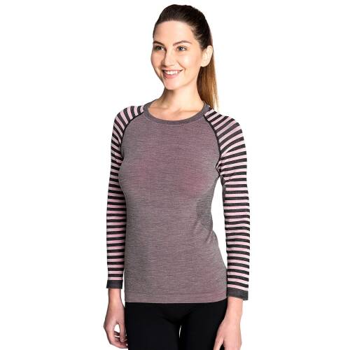 Thermoform Ultimate Merino Kadın Seamless Termal Uzun Kollu İçlik Seti Pembe - 2