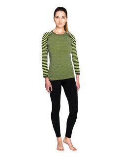 Thermoform Ultimate Merino Kadın Seamless Termal Uzun Kollu İçlik Seti Yeşil