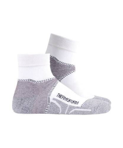 Thermoform Unisex Walking Patik Çorap Beyaz - 1