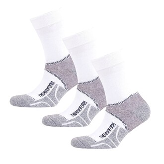Thermoform - Thermoform Unisex Walking High Cut Socks White Pack Of 3