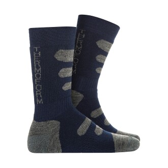 Thermoform Winter Dolgulu Kışlık Unisex Outdoor Çorap 3'lü Paket Siyah - 2