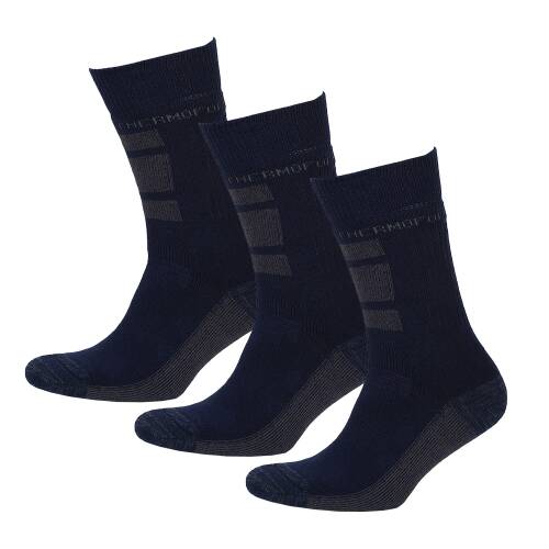 Thermoform Worker Çorap 3'lü Paket Lacivert - 1