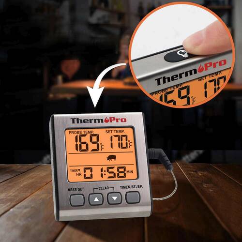 ThermoPro Dijital Problu Et Barbekü Gıda Termometresi
