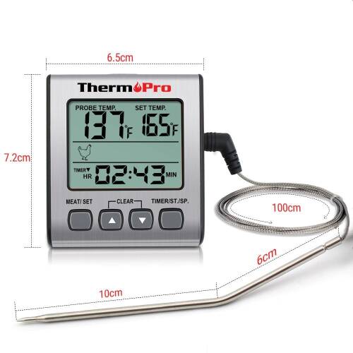 ThermoPro  Dijital Problu Et Barbekü Gıda Termometresi - 3