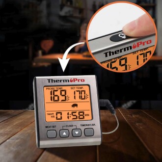 ThermoPro  Dijital Problu Et Barbekü Gıda Termometresi - 6