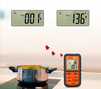 ThermoPro TP08C 150m WiFi Kablosuz Alarmlı Saplamalı Yemek Termometresi - Thumbnail