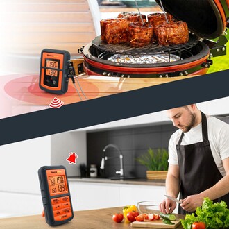 ThermoPro TP08C 150m WiFi Kablosuz Alarmlı Saplamalı Yemek Termometresi - Thumbnail