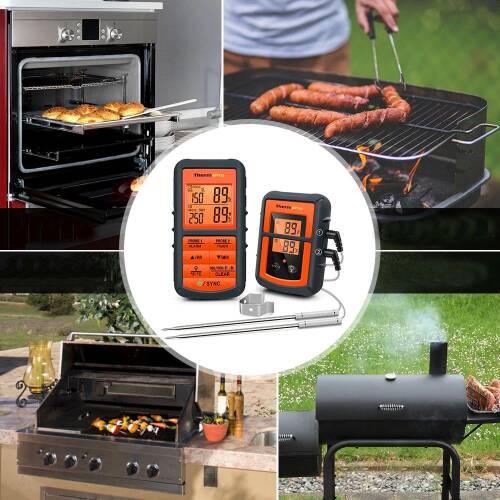 ThermoPro TP08C 150m WiFi Kablosuz Alarmlı Saplamalı Yemek Termometresi - 6