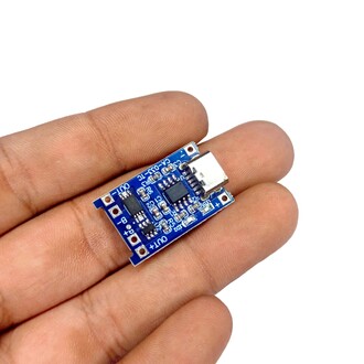 TP4056 1A Lityum Pil Şarj Modülü Type-C USB Şarj Korumalı - Thumbnail
