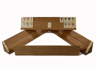 Tuana Game Masif Natural Wooden Rummikub Set Brown