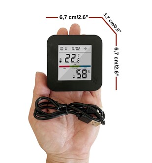 Tuya Smart Wifi Infrared Temperature and Humidity Control Sensor Amazon Alexa Google Home Compatible - 4