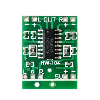 Ultra Minyatür Amfi Kartı 2*3W Class D PAM8403 Power Amplifier Board 2.5~5V USB Beslemeli