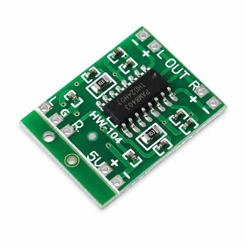 Ultra Minyatür Amfi Kartı 2*3W Class D PAM8403 Power Amplifier Board 2.5~5V USB Beslemeli - 3