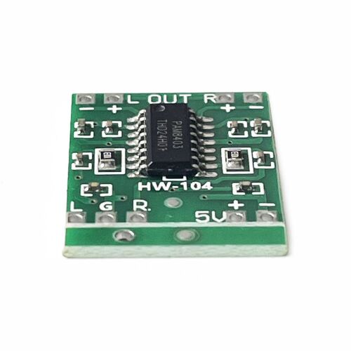Ultra Minyatür Amfi Kartı 2*3W Class D PAM8403 Power Amplifier Board 2.5~5V USB Beslemeli - 6