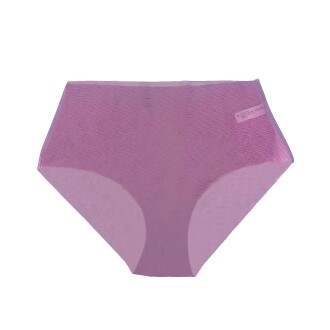 U&ME 3'lü Lazer Kesim Yüksek Bel Slip Kadın Tül Külot Siyah-Mor-Lila - 3