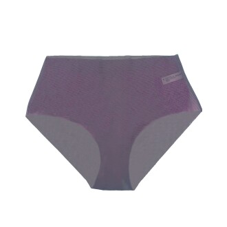 U&ME 3'lü Lazer Kesim Yüksek Bel Slip Kadın Tül Külot Siyah-Mor-Lila - 4